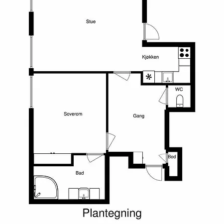 아파트 Apartment Bergen Central 베르겐
